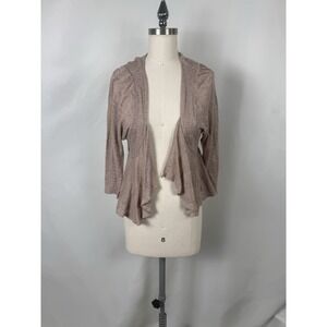 Eyeshadow Medium Neutral Layered‎ 90s Style Cropped Light Cardigan